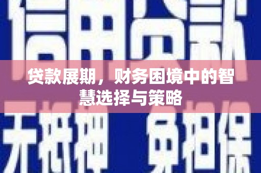 西昌贷款展期，财务困境中的智慧选择与策略