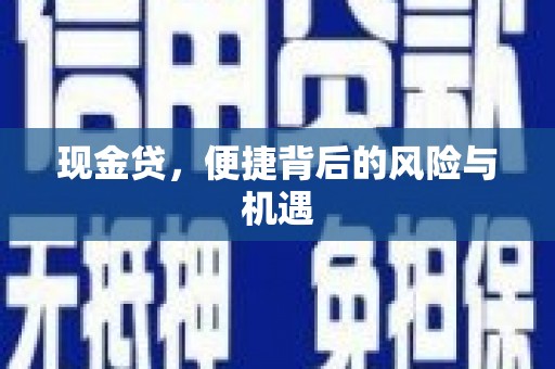 西昌现金贷，便捷背后的风险与机遇