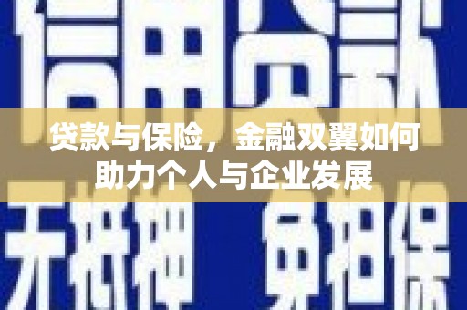 西昌贷款与保险，金融双翼如何助力个人与企业发展