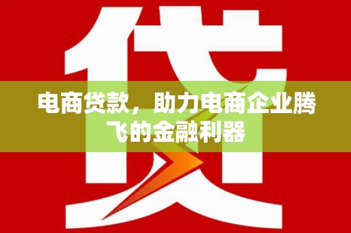 西昌电商贷款，助力电商企业腾飞的金融利器