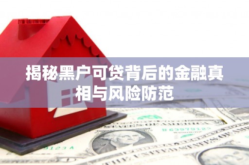 西昌揭秘黑户可贷背后的金融真相与风险防范