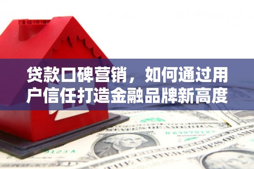 西昌贷款口碑营销，如何通过用户信任打造金融品牌新高度
