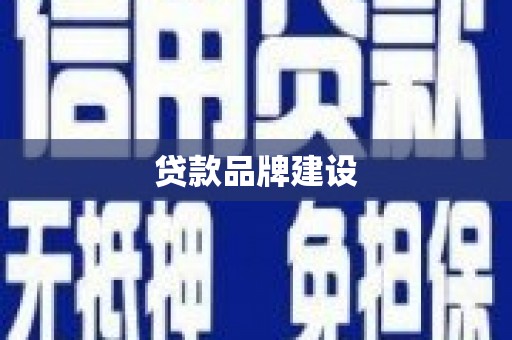 西昌贷款品牌建设