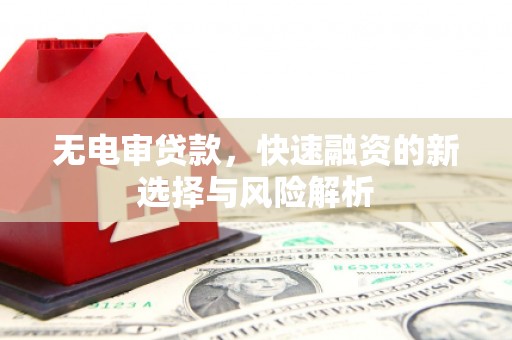 西昌无电审贷款，快速融资的新选择与风险解析