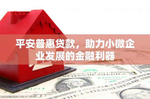 西昌平安普惠贷款，助力小微企业发展的金融利器