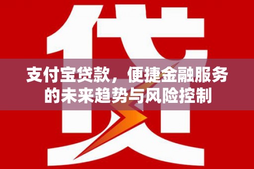 西昌支付宝贷款，便捷金融服务的未来趋势与风险控制