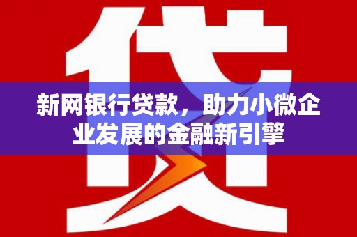 西昌新网银行贷款，助力小微企业发展的金融新引擎