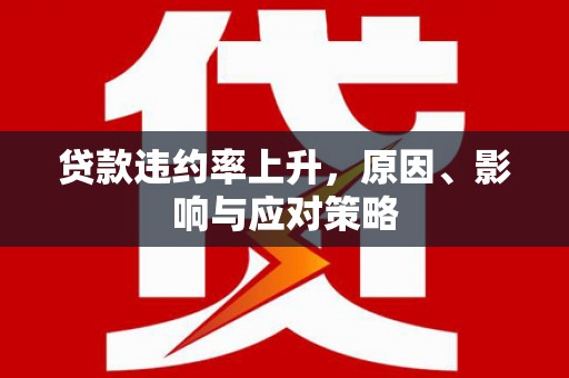 西昌贷款违约率上升，原因、影响与应对策略