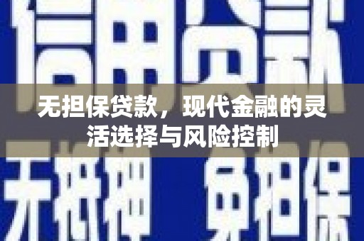 西昌无担保贷款，现代金融的灵活选择与风险控制