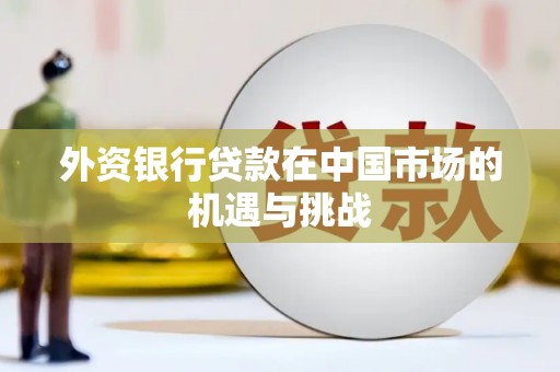 西昌外资银行贷款在中国市场的机遇与挑战