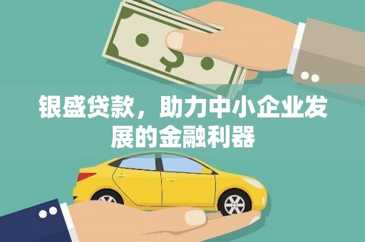 西昌银盛贷款，助力中小企业发展的金融利器