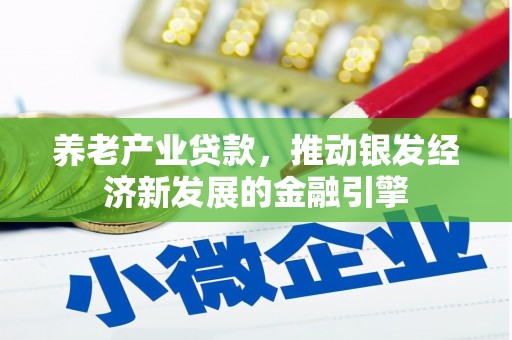 西昌养老产业贷款，推动银发经济新发展的金融引擎