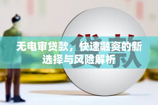 西昌无电审贷款，快速融资的新选择与风险解析
