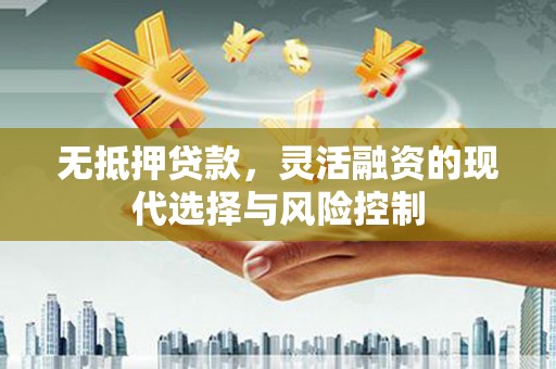 西昌无抵押贷款，灵活融资的现代选择与风险控制