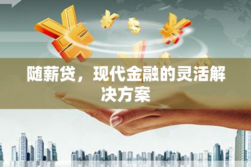西昌随薪贷，现代金融的灵活解决方案