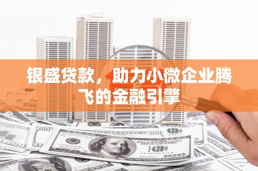 西昌银盛贷款，助力小微企业腾飞的金融引擎