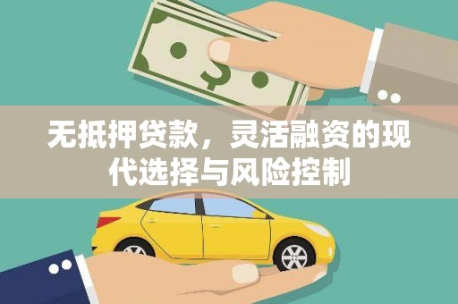 西昌无抵押贷款，灵活融资的现代选择与风险控制