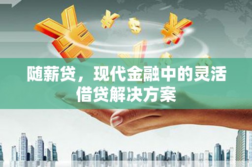 西昌随薪贷，现代金融中的灵活借贷解决方案