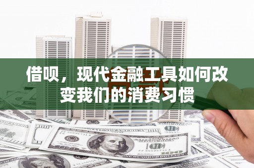 西昌借呗，现代金融工具如何改变我们的消费习惯