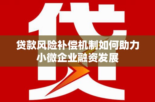 西昌贷款风险补偿机制如何助力小微企业融资发展