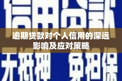 西昌逾期贷款对个人信用的深远影响及应对策略