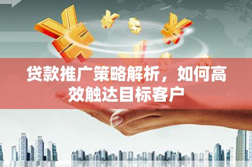 西昌贷款推广策略解析，如何高效触达目标客户