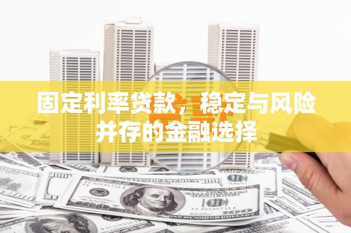 西昌固定利率贷款，稳定与风险并存的金融选择