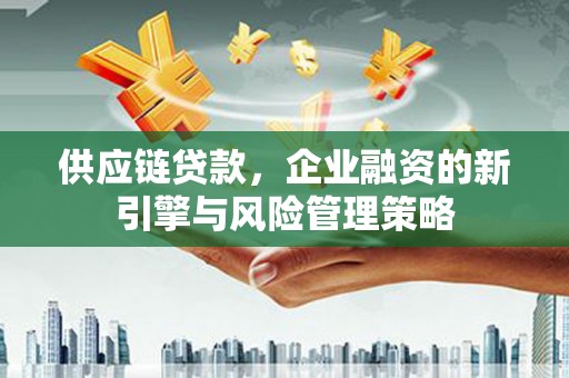 西昌供应链贷款，企业融资的新引擎与风险管理策略