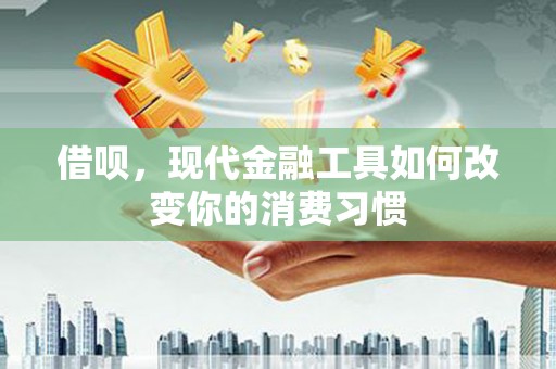 西昌借呗，现代金融工具如何改变你的消费习惯