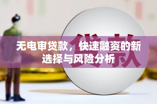 西昌无电审贷款，快速融资的新选择与风险分析
