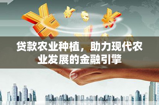 西昌贷款农业种植，助力现代农业发展的金融引擎