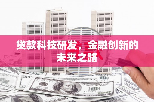 西昌贷款科技研发，金融创新的未来之路
