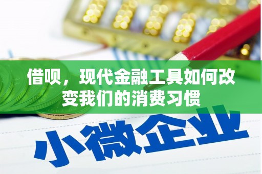 西昌借呗，现代金融工具如何改变我们的消费习惯