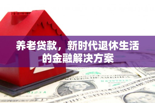 西昌养老贷款，新时代退休生活的金融解决方案