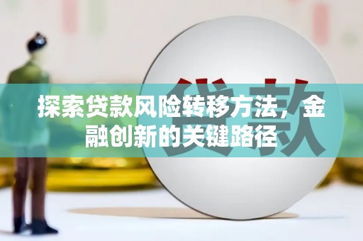 西昌探索贷款风险转移方法，金融创新的关键路径