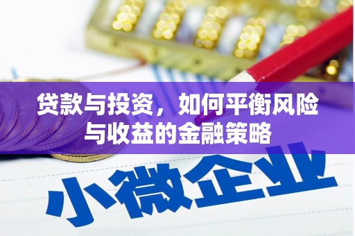 西昌贷款与投资，如何平衡风险与收益的金融策略