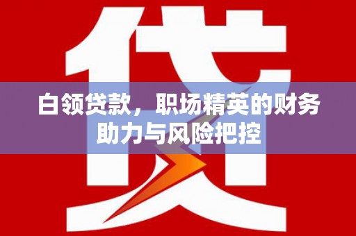 西昌白领贷款，职场精英的财务助力与风险把控